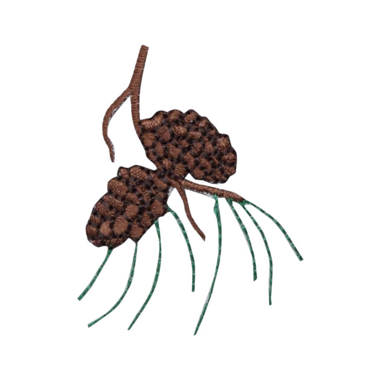 2 inch Pine Cones and Needles, Tree Branch, Embroidered, Iron on Patch